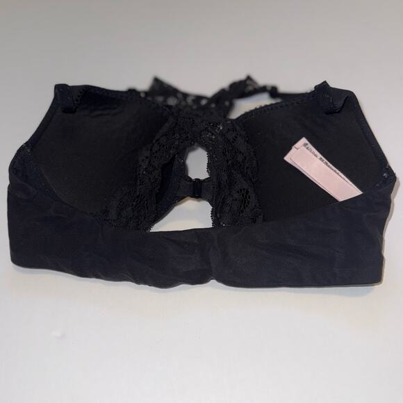 Victoria’s Secret Body Perfect Shape Lace Racerback Push-Up Bra Black Size 34B - Picture 10 of 10